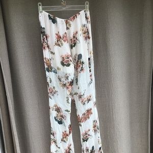S.H.E. “Soul Harmony Energy” Sexy Semi-transparent Floral Pants. Size Small.